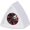 107317 5x mic flag triangular white