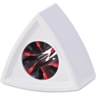 107317 5x mic flag triangular white